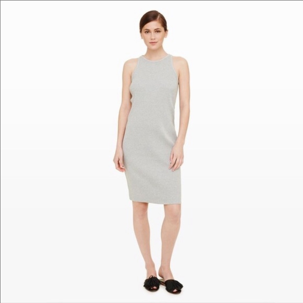 Club Monaco Filina Ribbed Dress, Heather Grey